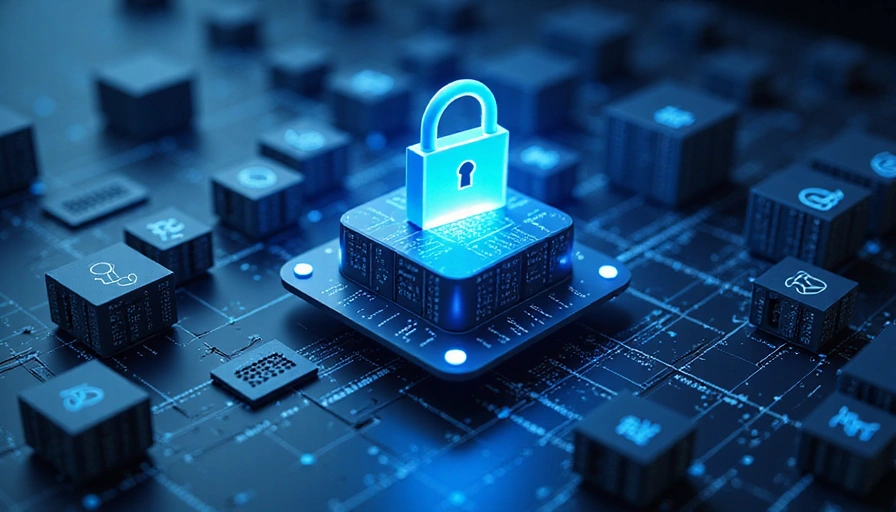 Secure data storage with multiple layers of protection, abstract digital illustration